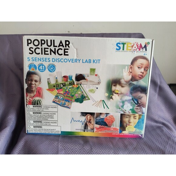Popular Science 5 Senses Discovery Lab Kit Educational Kids Interactive - Picture 1 of 9